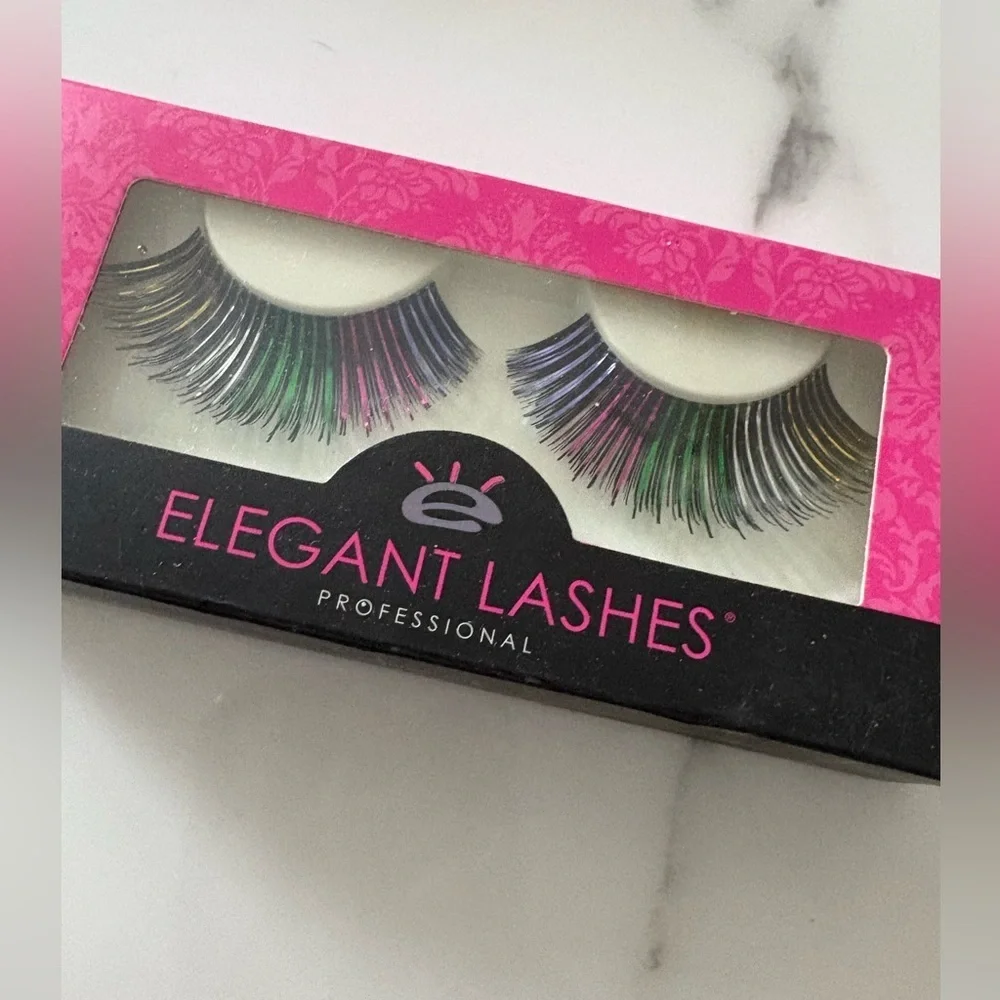 NIB Elegant Lashes Tinsel multi color